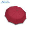 23 pouces cadeau promotionnel petite quantité tout type de matériel de pluie pas cher publicité automatique rouge parapluie pliant avec impression de logo